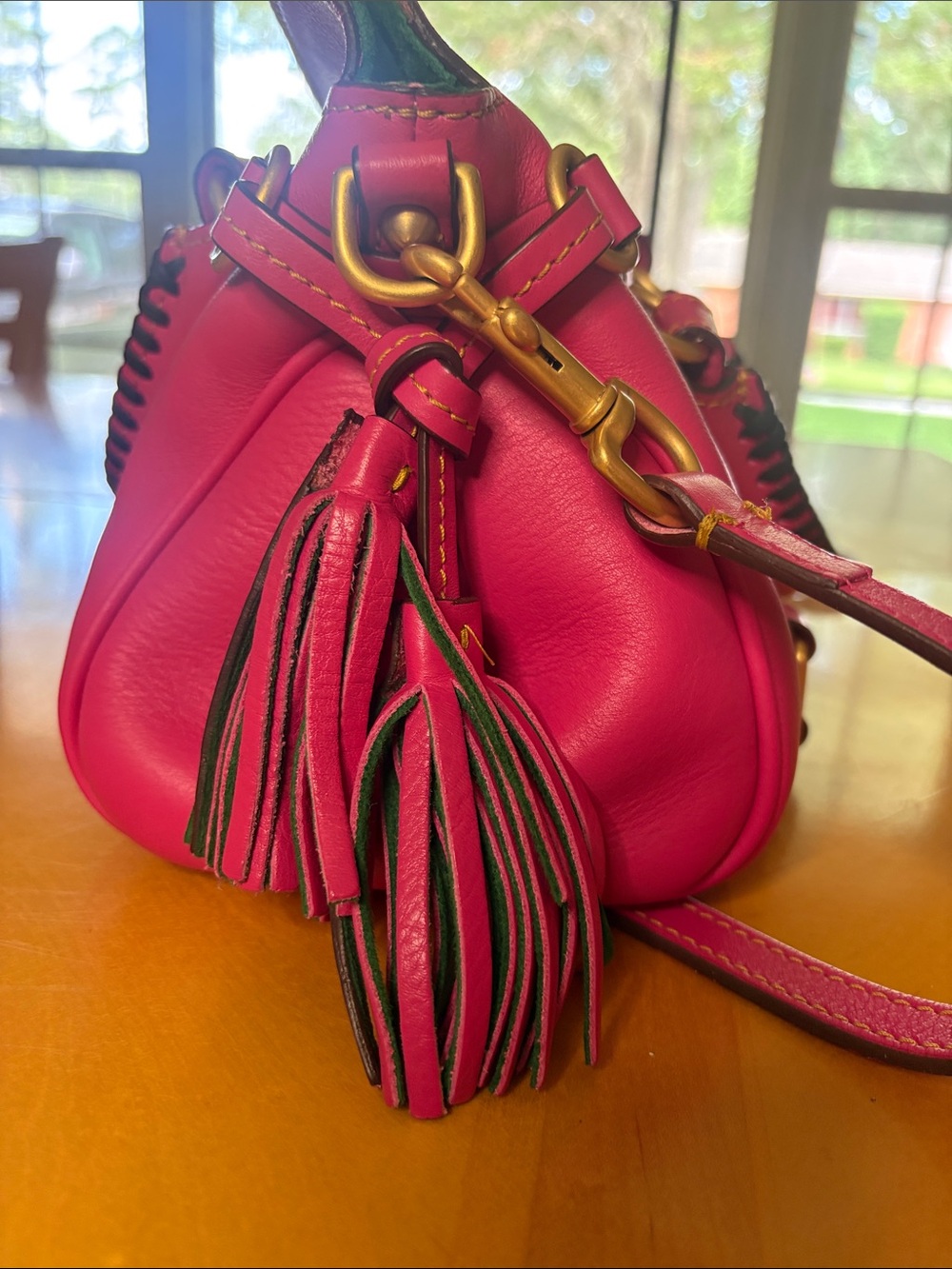 Dooney & Bourke Fuchsia Florentine Satchel - Picture 11 of 15